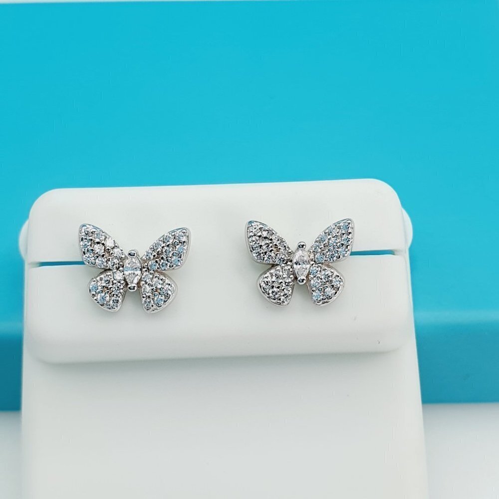 "925 Sterling Silver Cz Beautiful Earrings For Women, 1uspar4156